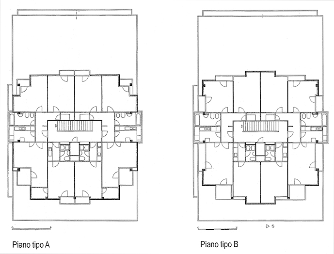Piante Casa Giuliana, Lugano Cassarate, 1964 (Pianta: AAT)