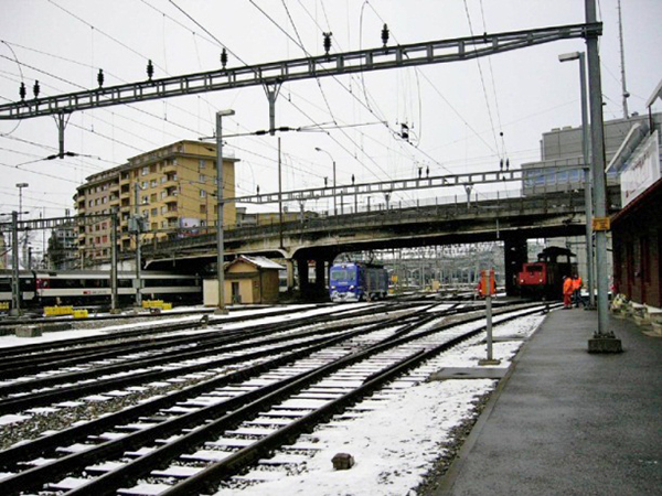 Vecchio ponte esistente. (Foto: Guscetti &amp; Tournier ingénieurs)