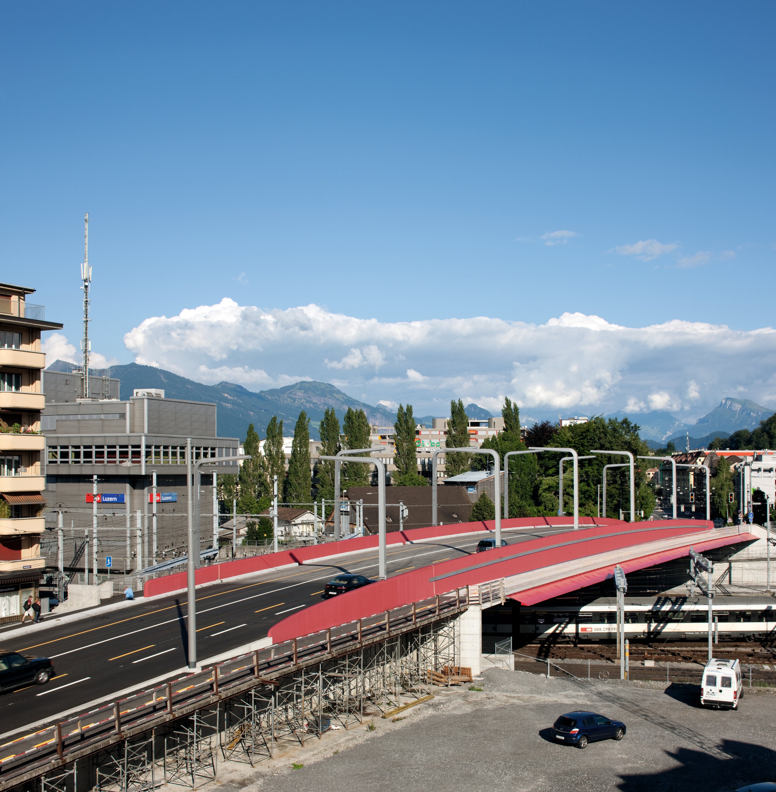 Ponte di Langensand, Lucerna, vista dall'alto. (Foto: Yves André)