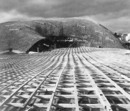 Multihalle, Padiglione multiuso, Mannheim (D), 1974. (Foto: Laura Ceriolo)