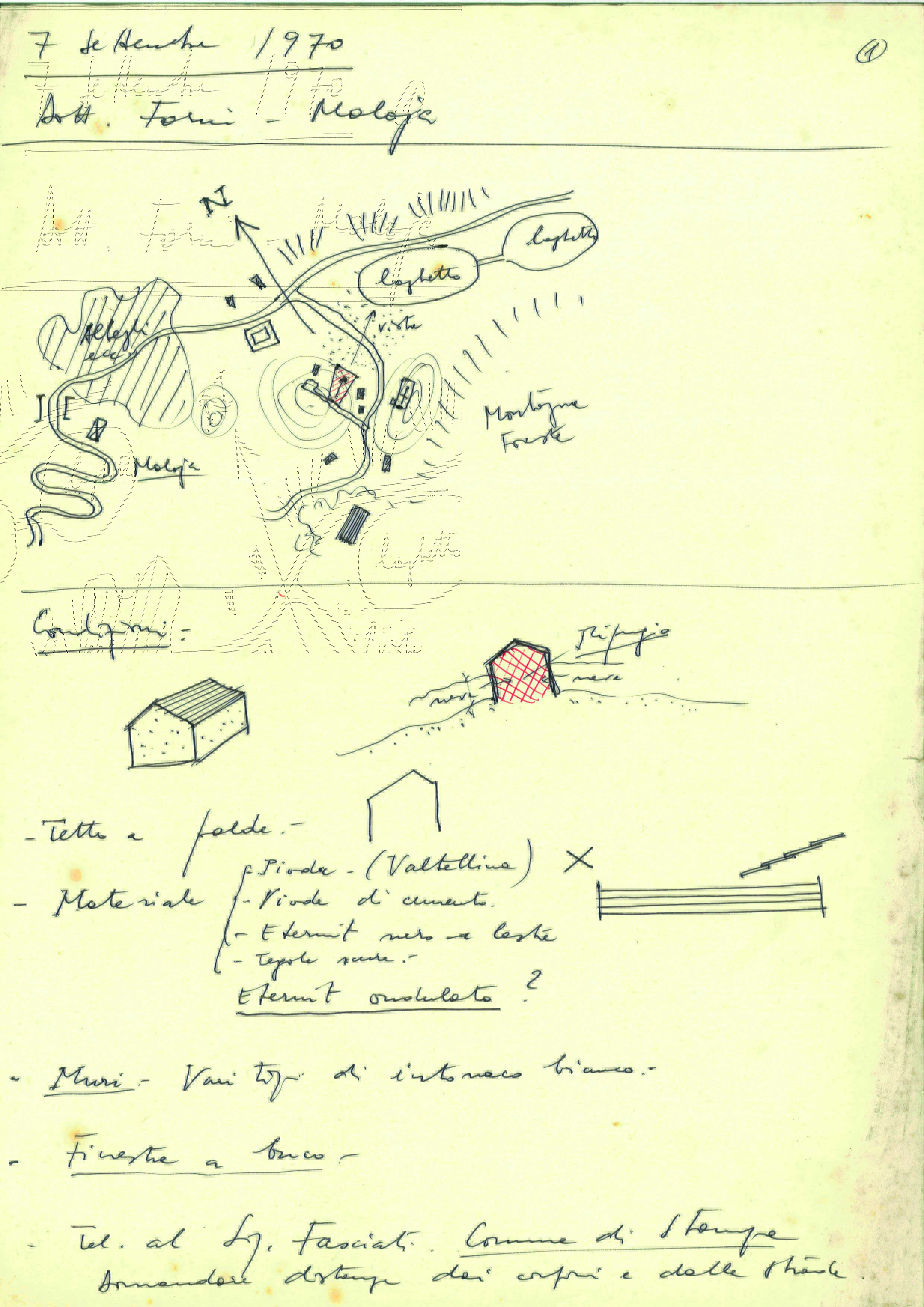 Fondo Tita Carloni, Casa di vacanza Forni, Maloja 1970 (Immagine: AAT)