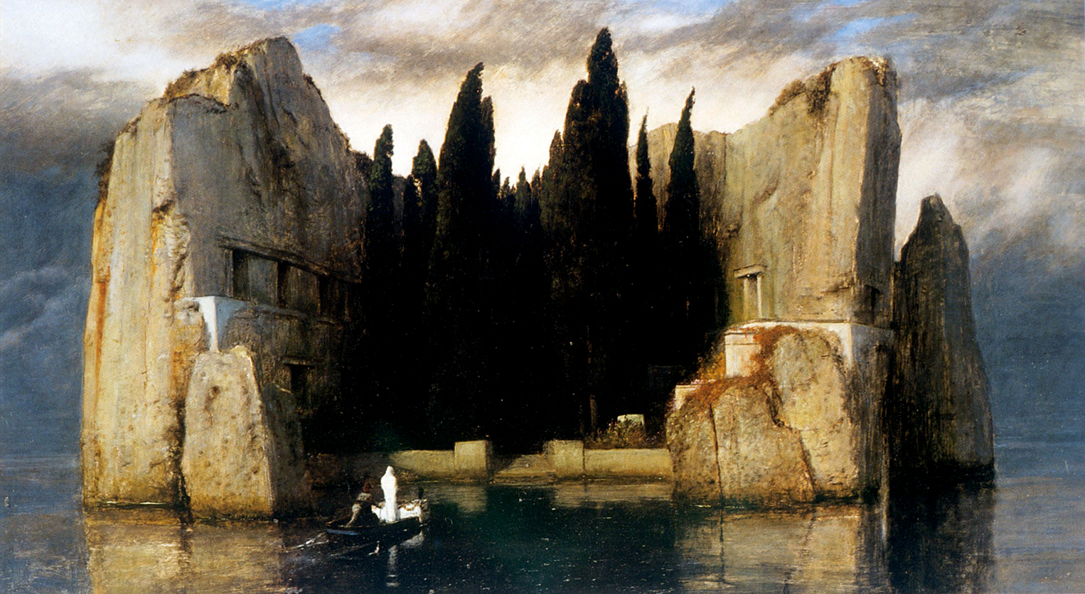 Arnold Böcklin, L isola dei morti, terza versione. (Fonte: Wikimedia Commons)