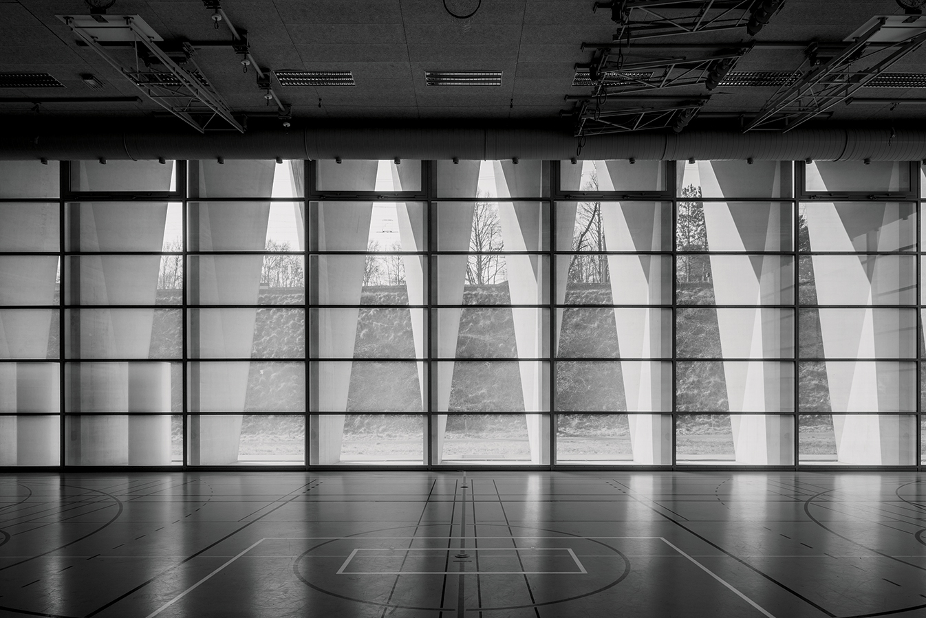 Interno del centro sportivo di Brugg (Foto: Marcelo Villada Ortiz)