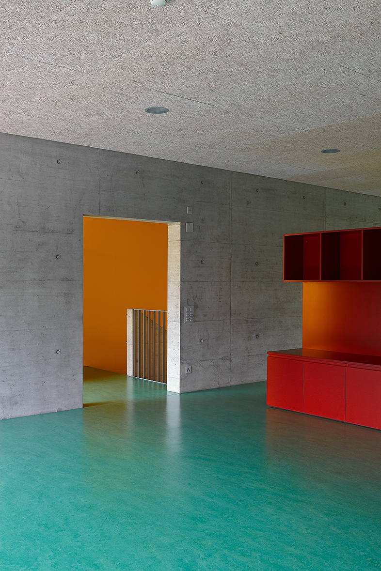 Interno della scuola dell'infanzia Palasio, Giubiasco (Foto: Michele Ostini)