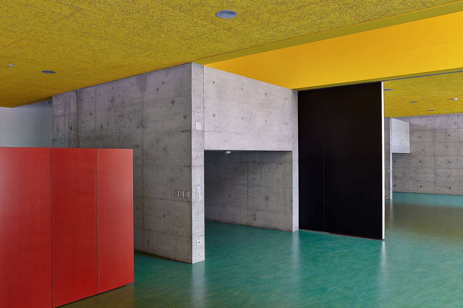 Interno della scuola dell'infanzia Palasio, Giubiasco (Foto: Michele Ostini)