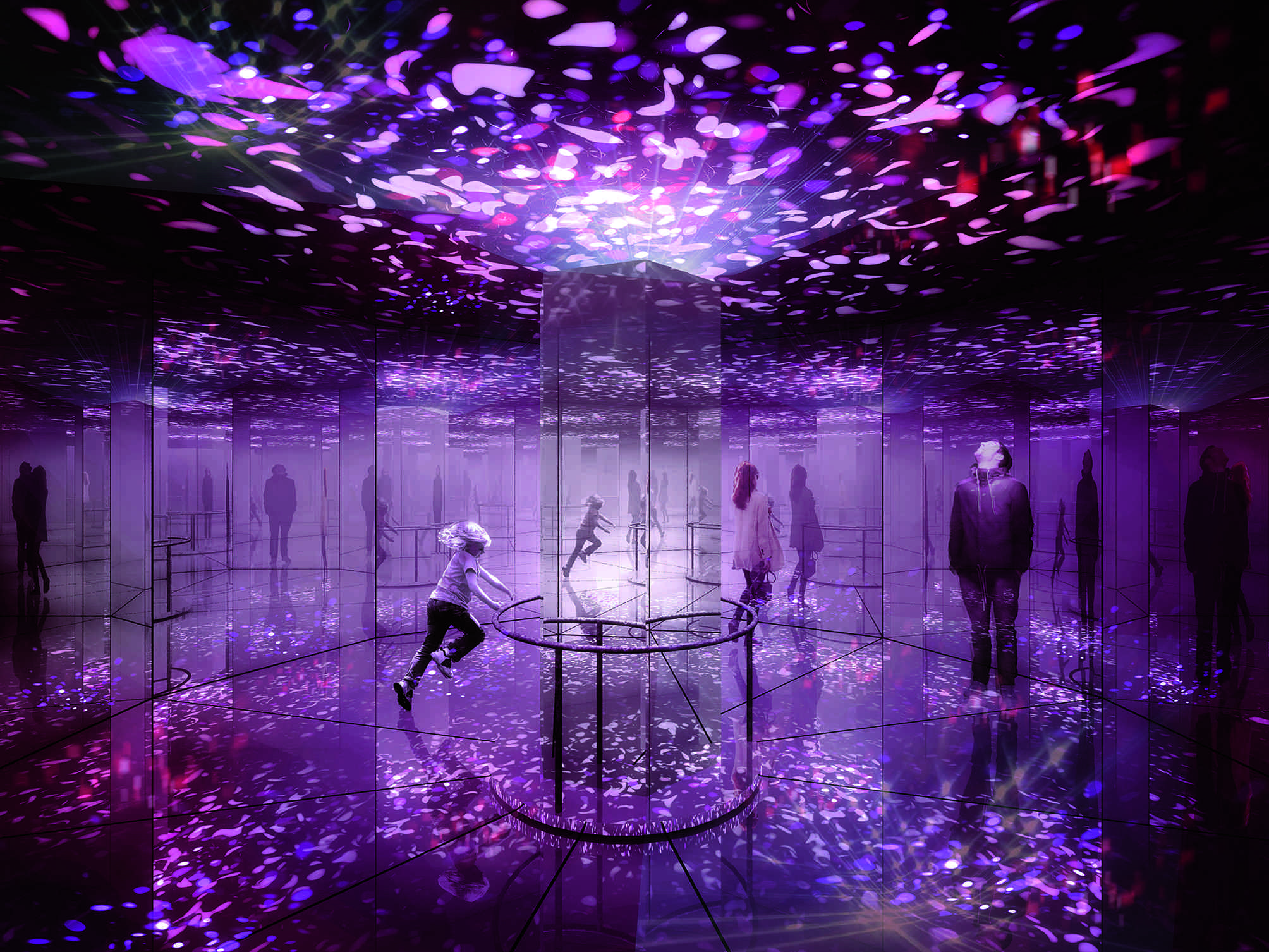 Installazione di Iria Degen Interiors: Caleidoscopio «magico». (Render: Irina Degen Interiors)