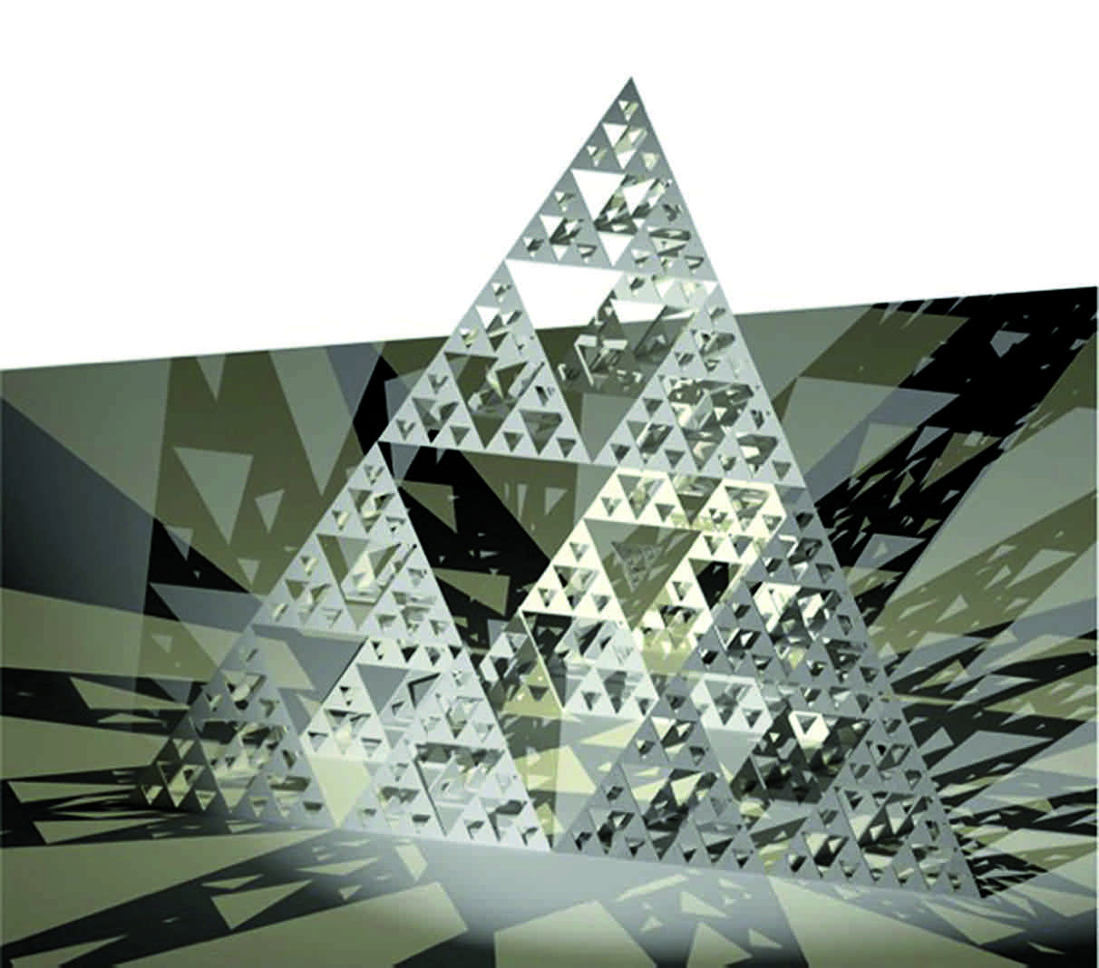 Installazione di Sergio Cavero, Architectures Générales: Piramide frattale di legno lamellare. (Render: Architectures Générales