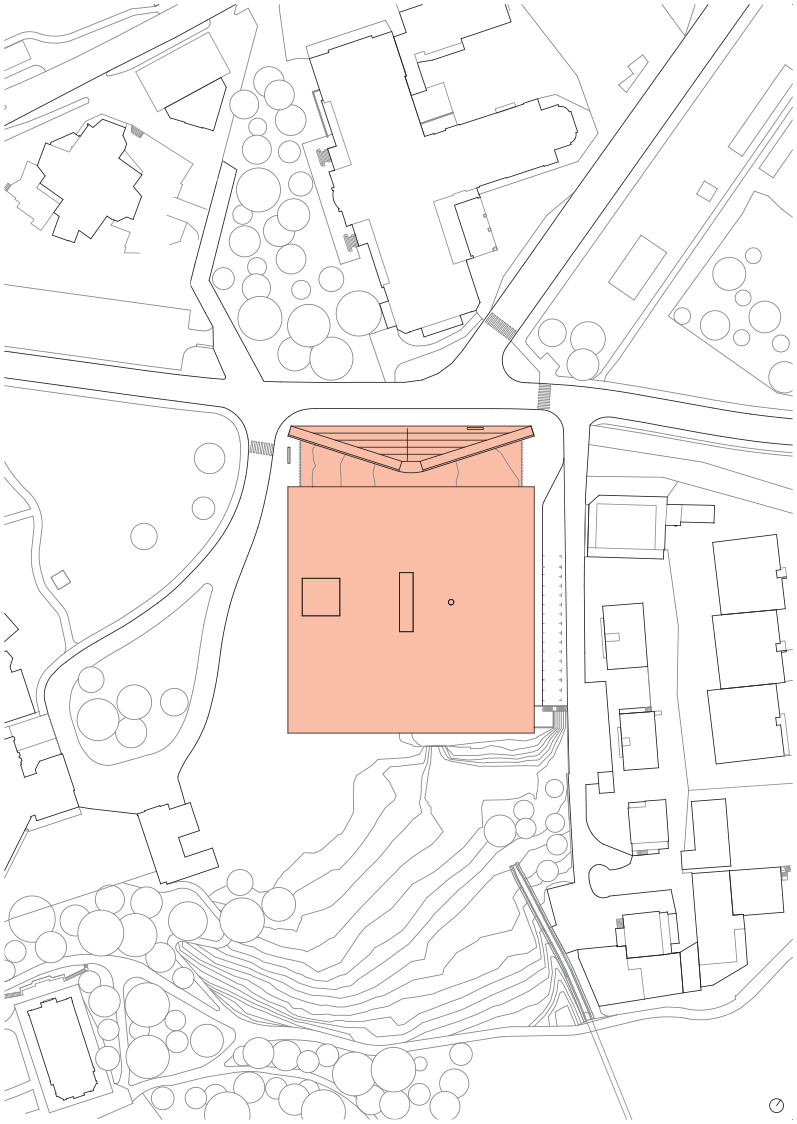 Situazione (Pianta: Bearth &amp; Deplazes Architekten)