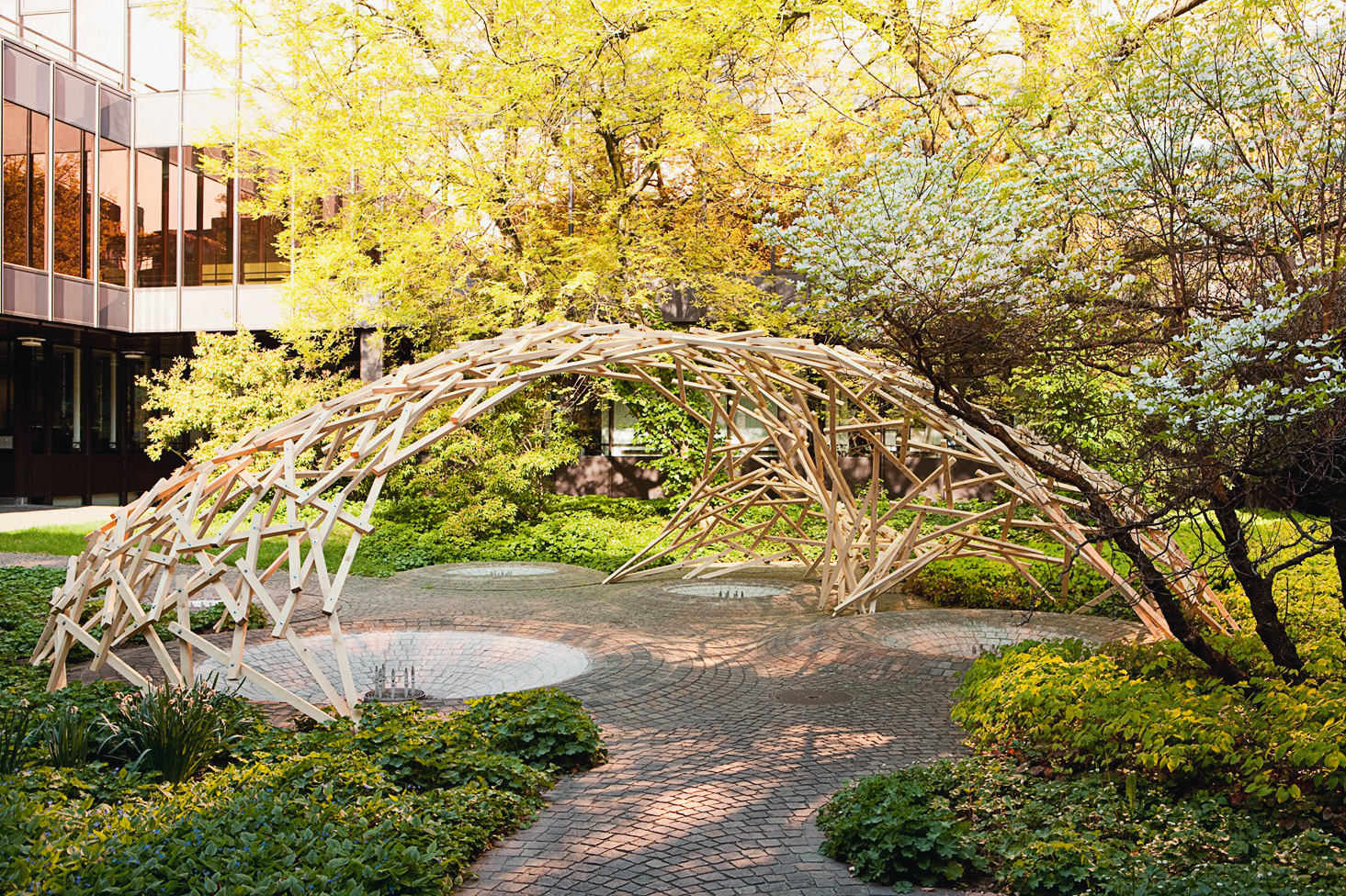 Tragwerk im Hof der ETH-Architekturfakultät