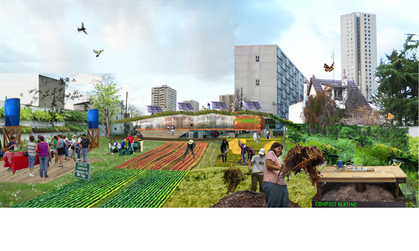 R-URBAN, Paris: Preisträger 2012 in der Kategorie «Forschung &amp; Initiative», Design: atelier d architecture autogérée (AAA), Constantin Petcou, Doina Petrescu