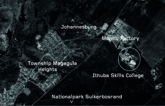 Situation. Das Grundstück des College gehört dem Besitzer der benachbarten Milchfabrik