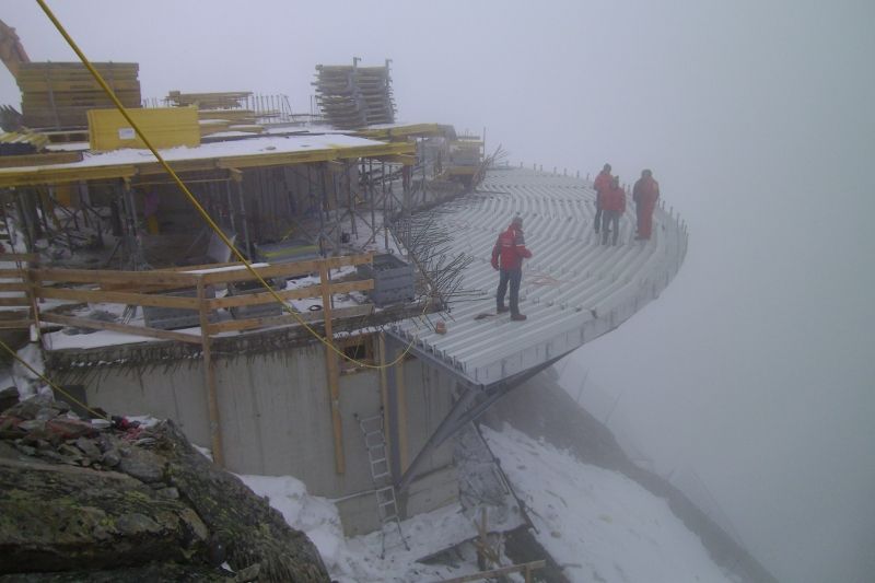 Montage der Aussichtsplattform