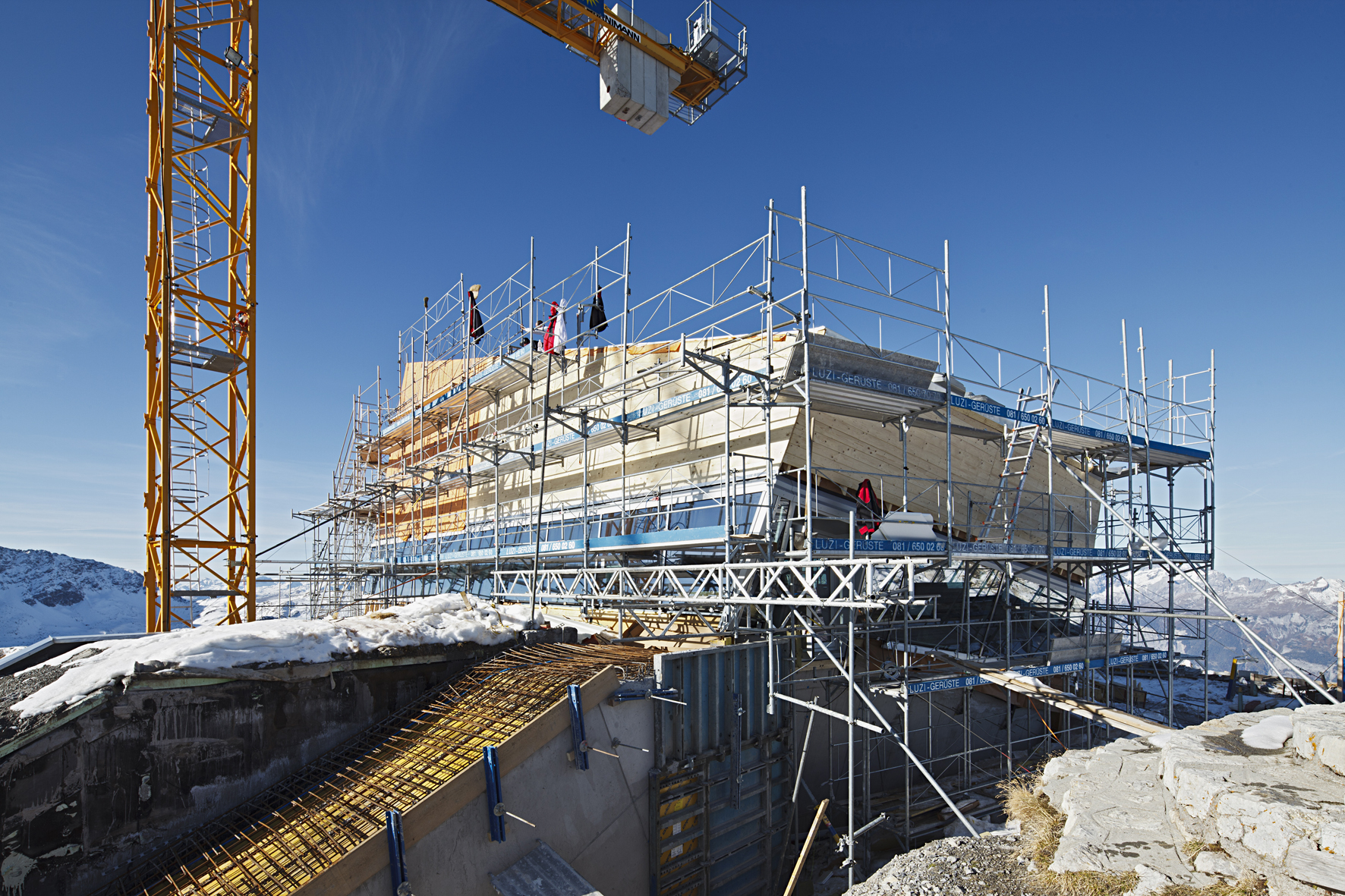 Das Restaurant während der Bauzeit