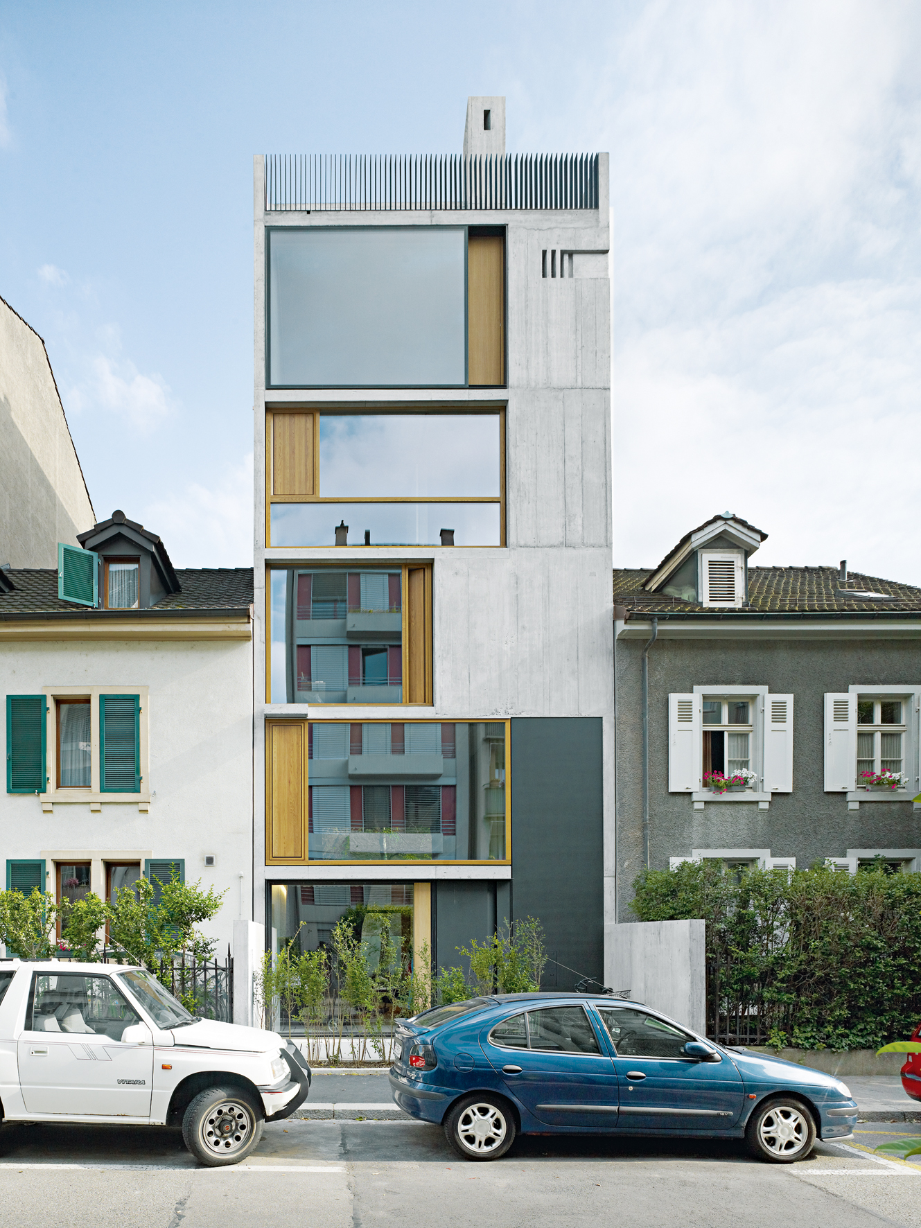 Wohnhaus am Bläsiring, Basel, Buchner Bründler Architekten (Foto: Ruedi Walti /Architekturpreis Beton 13)