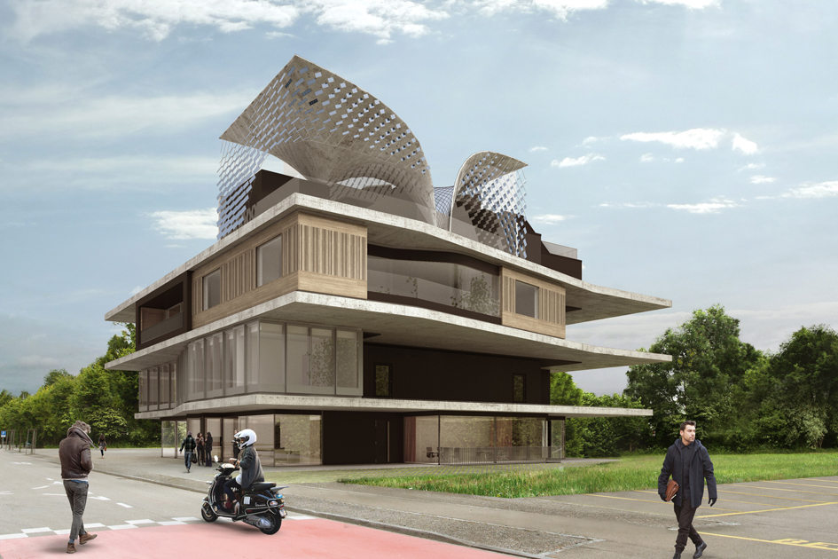 Visualisierung eines ersten Zustands... (Bild: Empa, Gramazio &amp; Kohler)