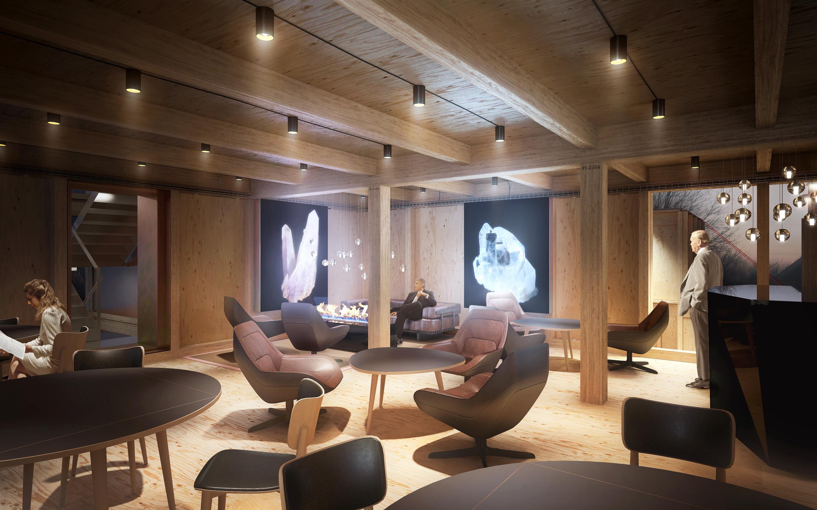 Ansicht der VIP-Lounge.