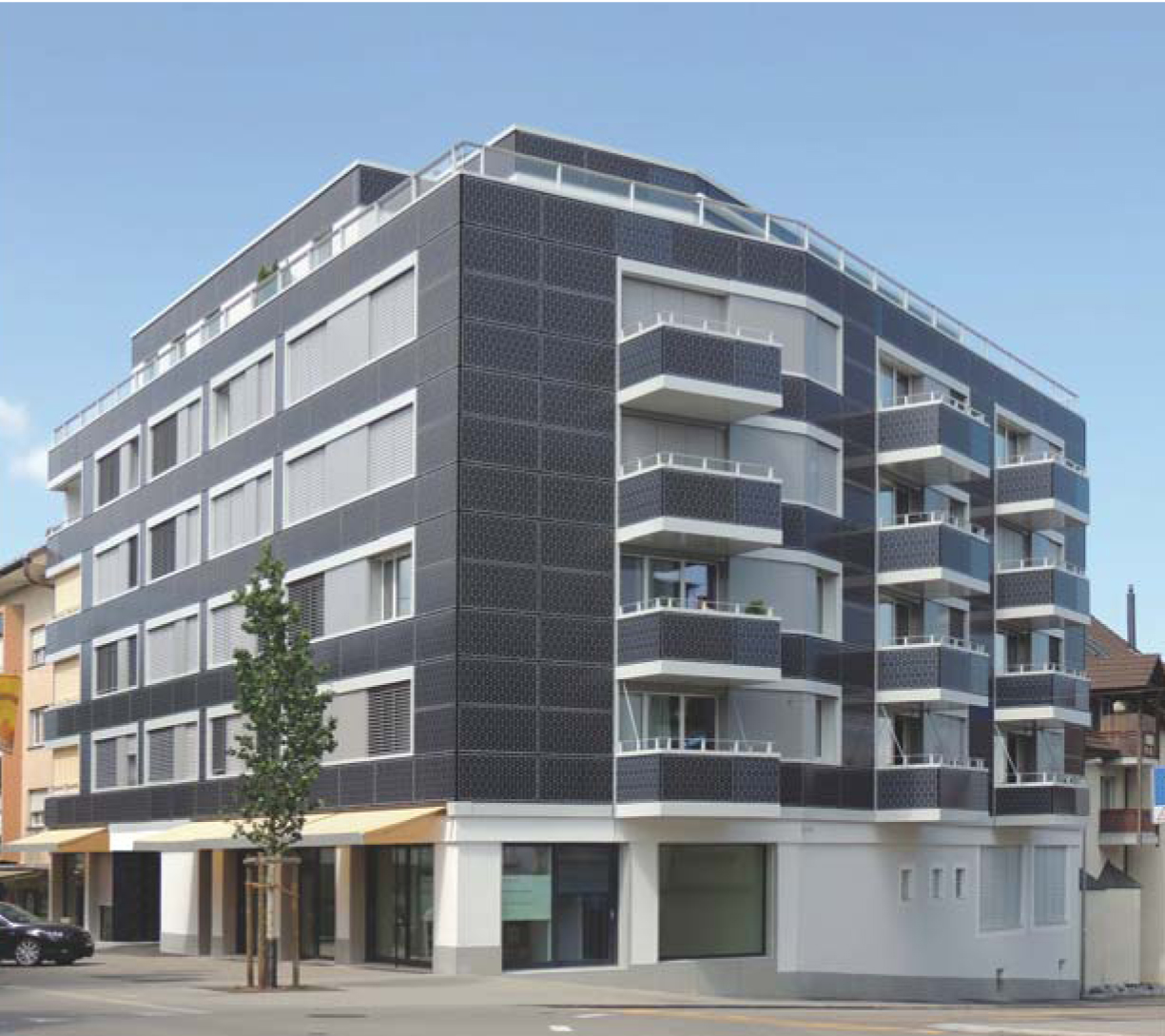 Das Mehrfamilienhaus in Romanshorn nach der Sanierung.