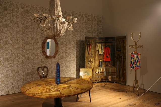 Rekonstruktion eines von Piero Fornasetti gestalteten Interieurs. (Bild: Triennale Milano)