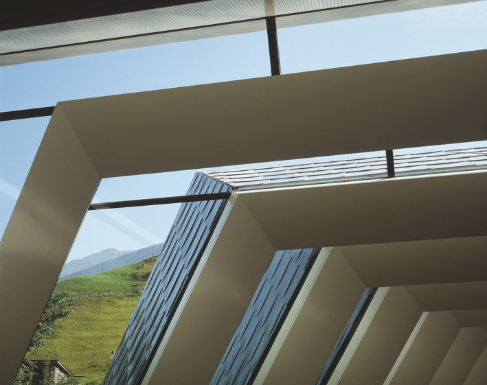 Restaurant «Flickflauder» beim Hotel Hof Weissbad (AI): Ausblick. Architektur: agps architecture, Zürich. Auszeichnung Neue Horizonte 2006. (Foto: Reinhard Zimmermann Adliswil)