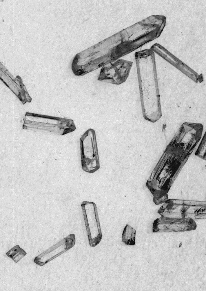 Empa-Forscher züchteten Kristalle aus einem gereinigten HBCD-Stereoisomer (Lichtmikroskop-Aufnahme).