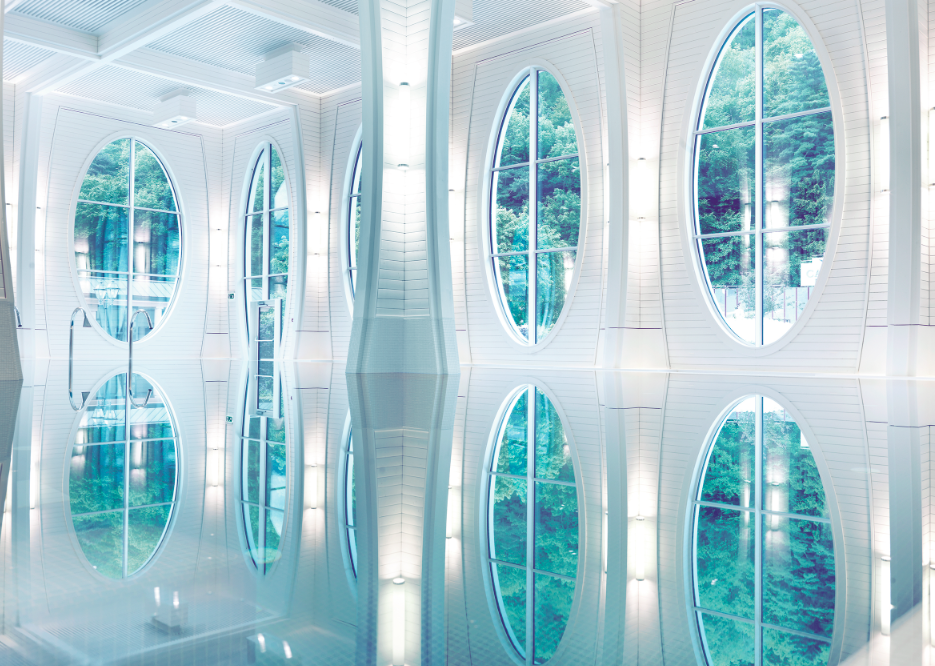 Hotels, Restaurants, Bars, Residenzen, Wellnessanlagen: Tamina Therme, Bad Ragaz. (Foto: Alexander Bayer, Visionstudios, Balgach)