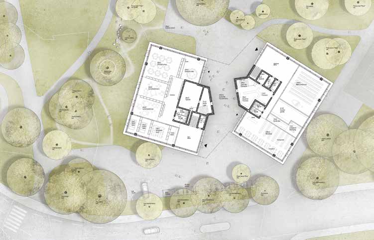 Siegerprojekt: Grundriss Erdgeschoss.