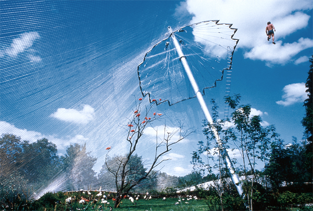 Voliere über 5000 m² im Tierpark Hellabrunn in München, 1980