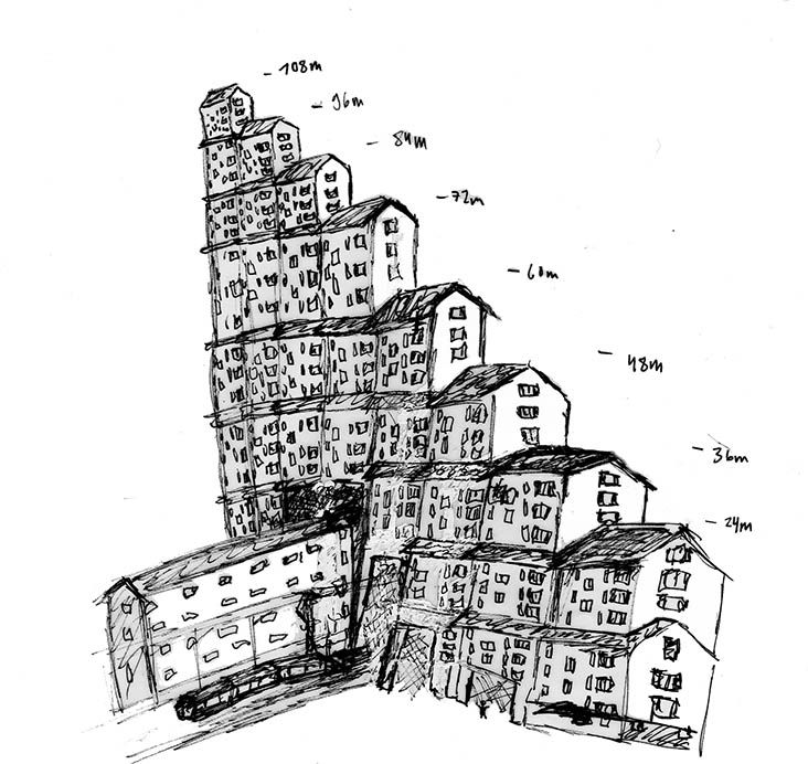 Stadtentwicklung, Entwurfsarbeit: Victoria Desponds, Professur Christian Kerez. (Foto: Professur Kerez, D-ARCH, ETZ Zürich)
