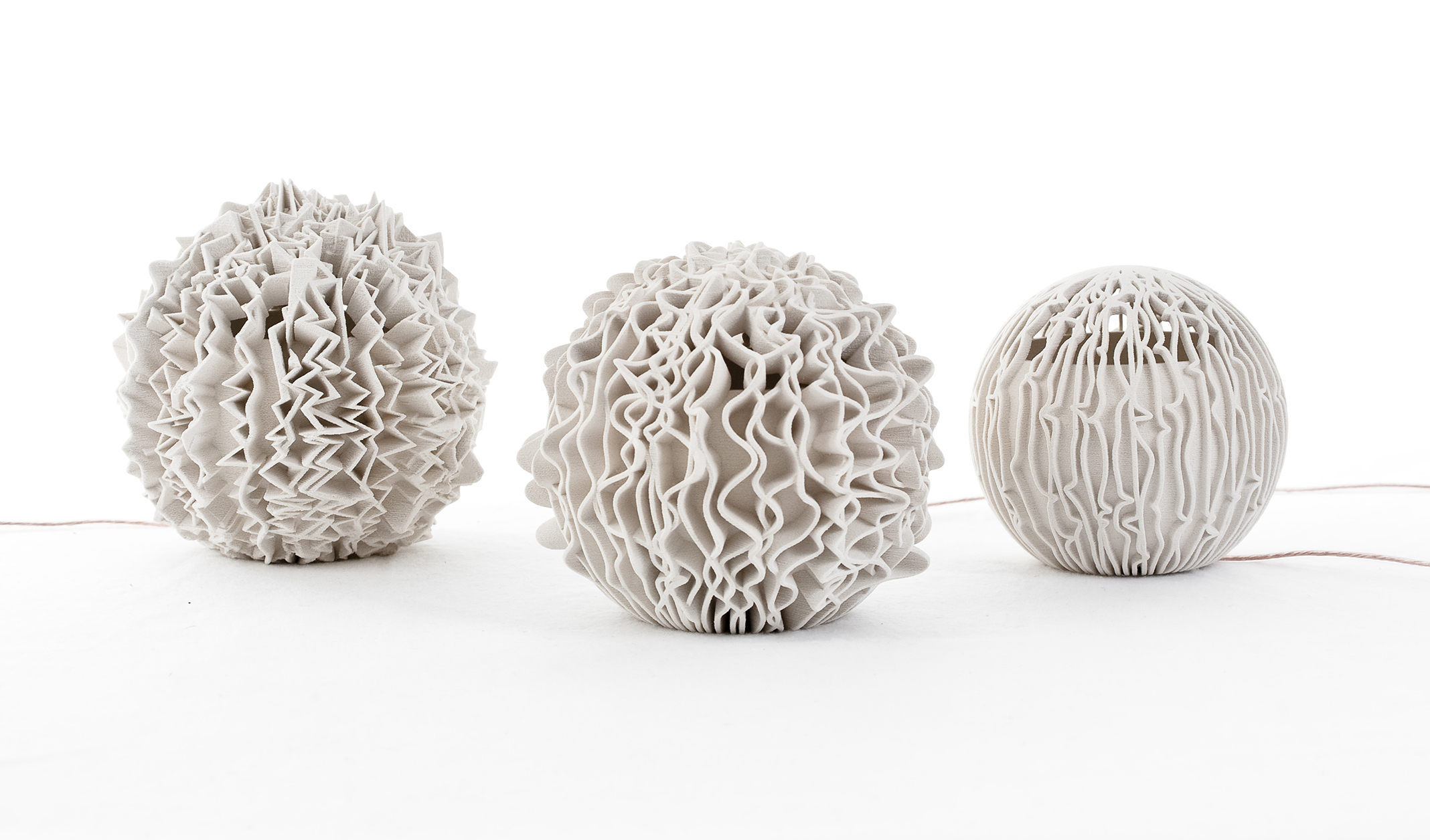 Johanna Spath &amp; Johannes Tsopanides: «Cloudspeaker», Material: SLS / Polyamid.