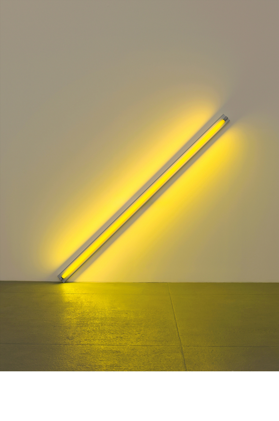 The diagonal of May 25, 1963 (to Constantin Brancusi); The Estate Collection David Zwirner. (Foto: Billy Jim, New York Courtesy of David Zwirner, New York. © 2012 Stephen Flavin / Pro Litteris, Zürich)