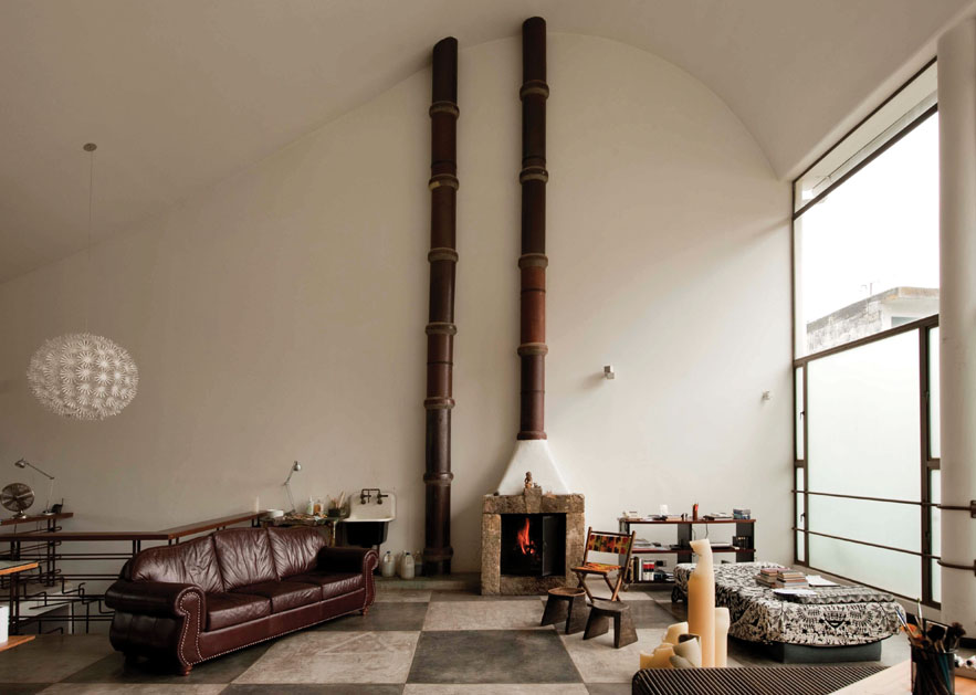 Atelier des kolumbianischen Malers Carlos Jacanamijoy (Foto: Deidi von Schaewen)