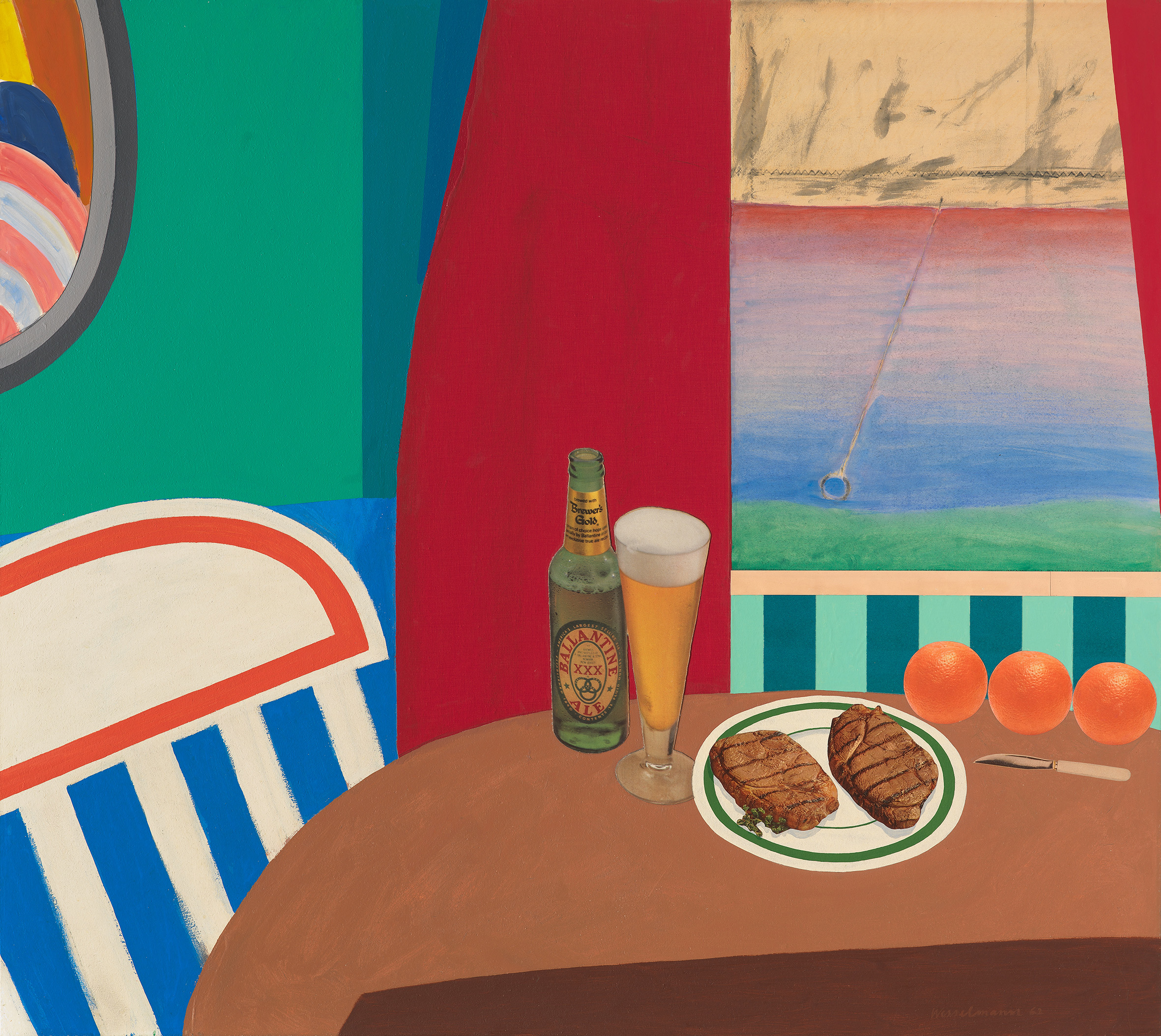 Tom Wesselmann, Stillleben 8, 1962. Verschiedenen Materialien mit Collage. 42x48 inches. Estate Tom Wesselmann/Licensed by VAGA NY.