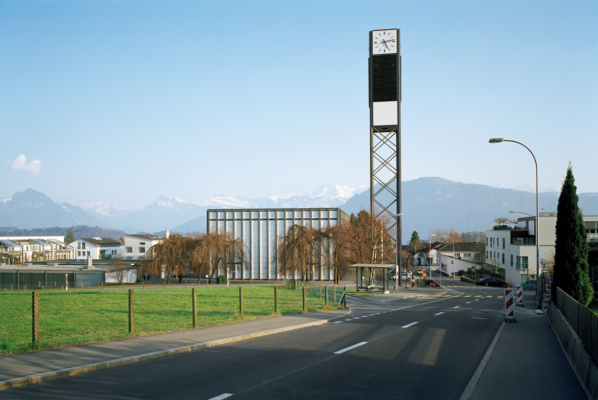 Franz Füeg, Sankt Pius, Meggen, 1961-66: Ansicht von Norden. (Foto: Andrea Helbling)