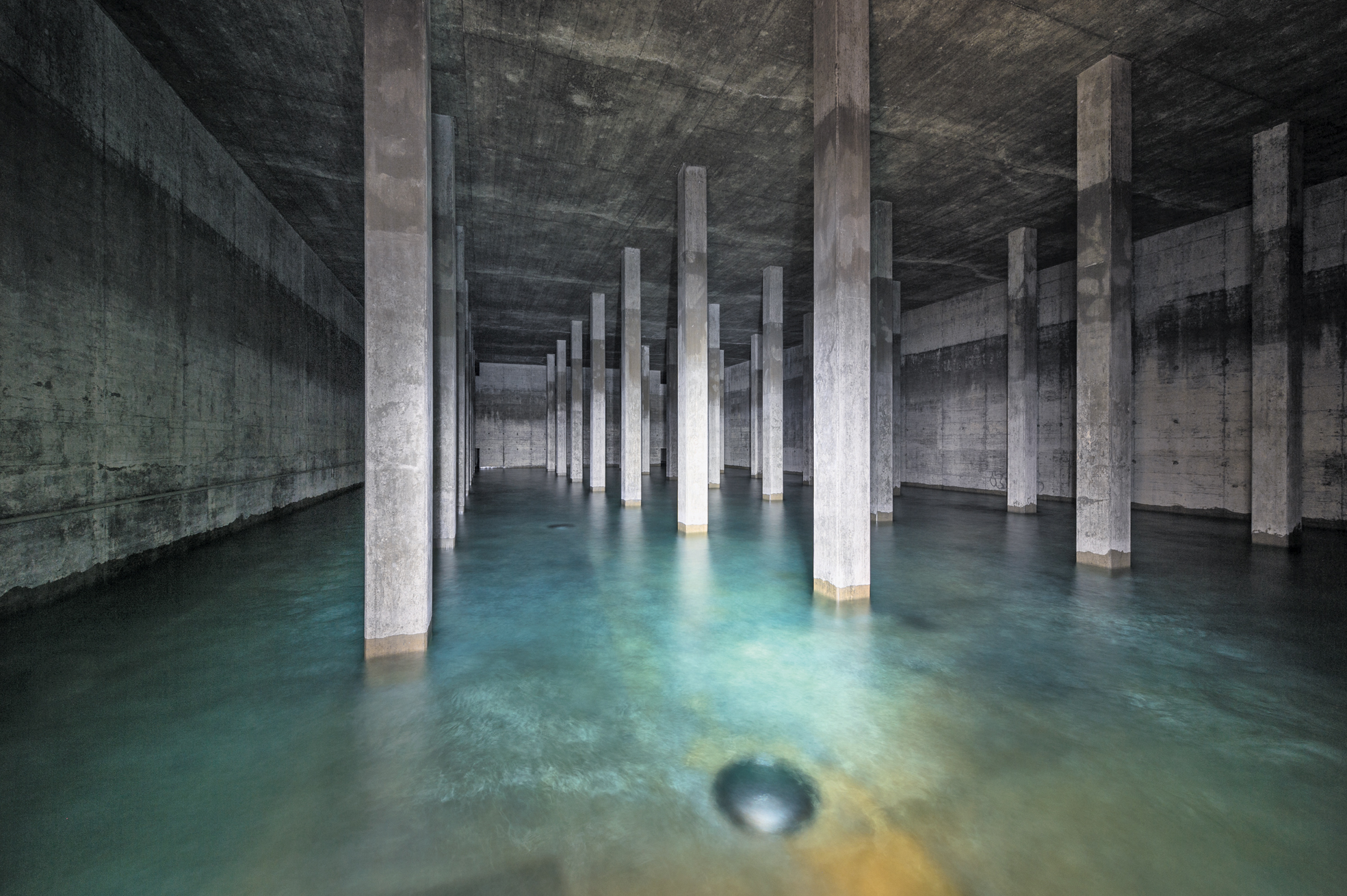 Platz für 20 Mio. l Trinkwasser: eine von sechs Kammern des Reservoirs Lyren. (Foto: Meinrad Schade)
