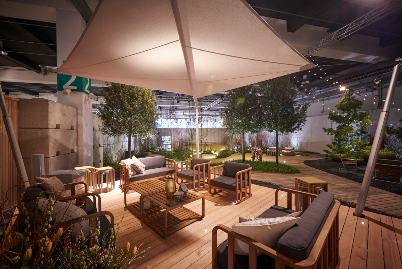 Giardina Gold Award 2015, Kategorie Sonderschau Garten: Innenhofprojekt «Treff.Hof» von Les Urbanistes (Foto: Les Urbanistes)