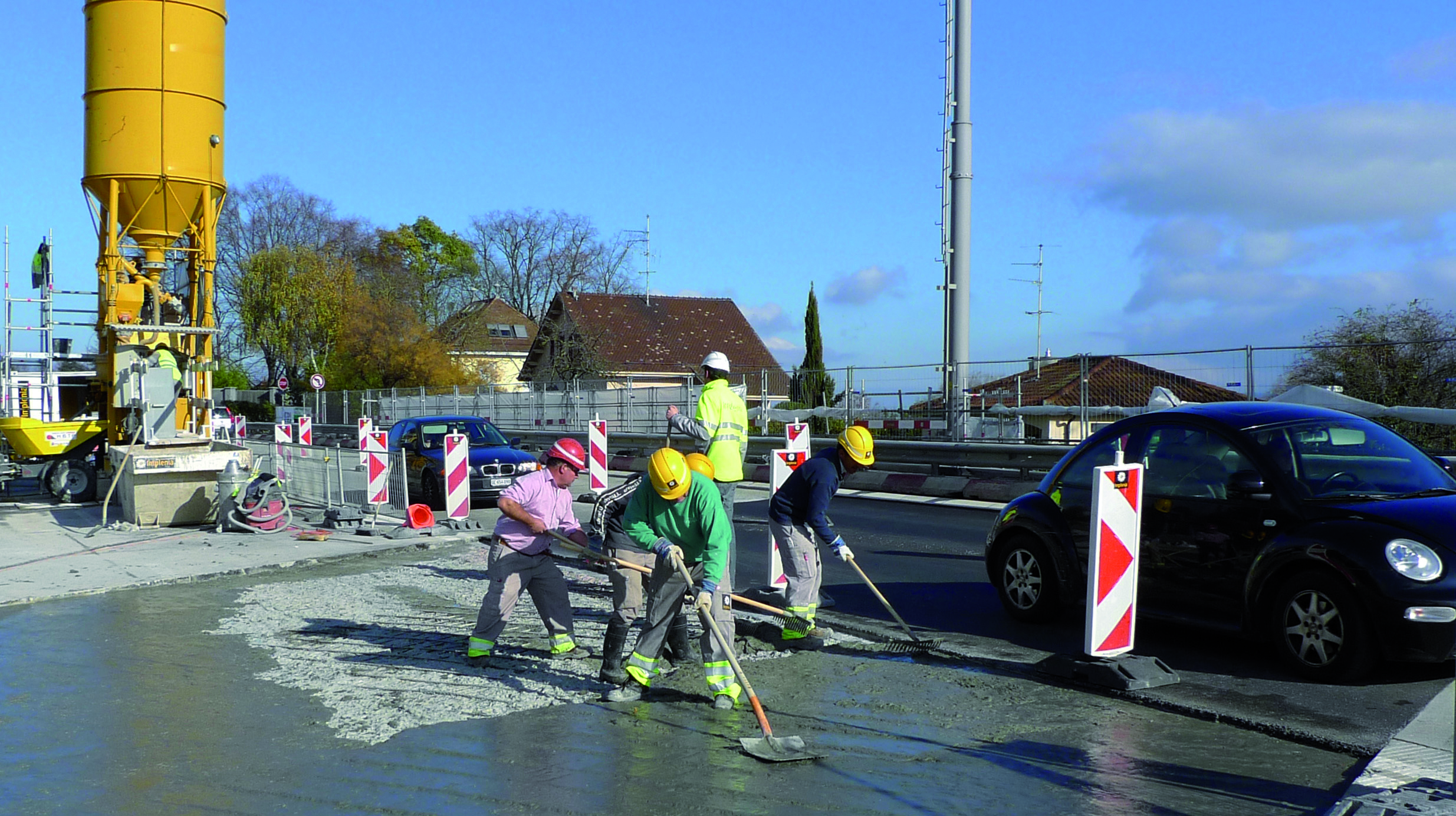 Mise en place du BFUP lors de la deuxième étape, avec trafic adjacent au P.I. du Creux de Genthod