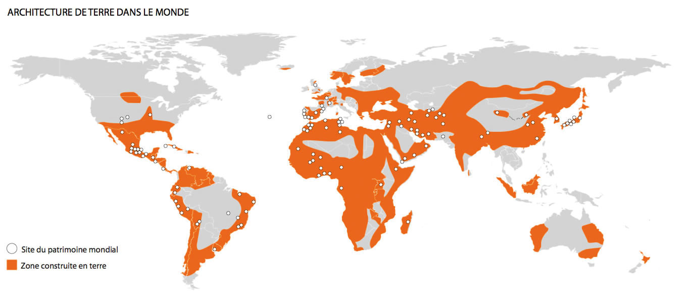 Architecture de terre dans le monde