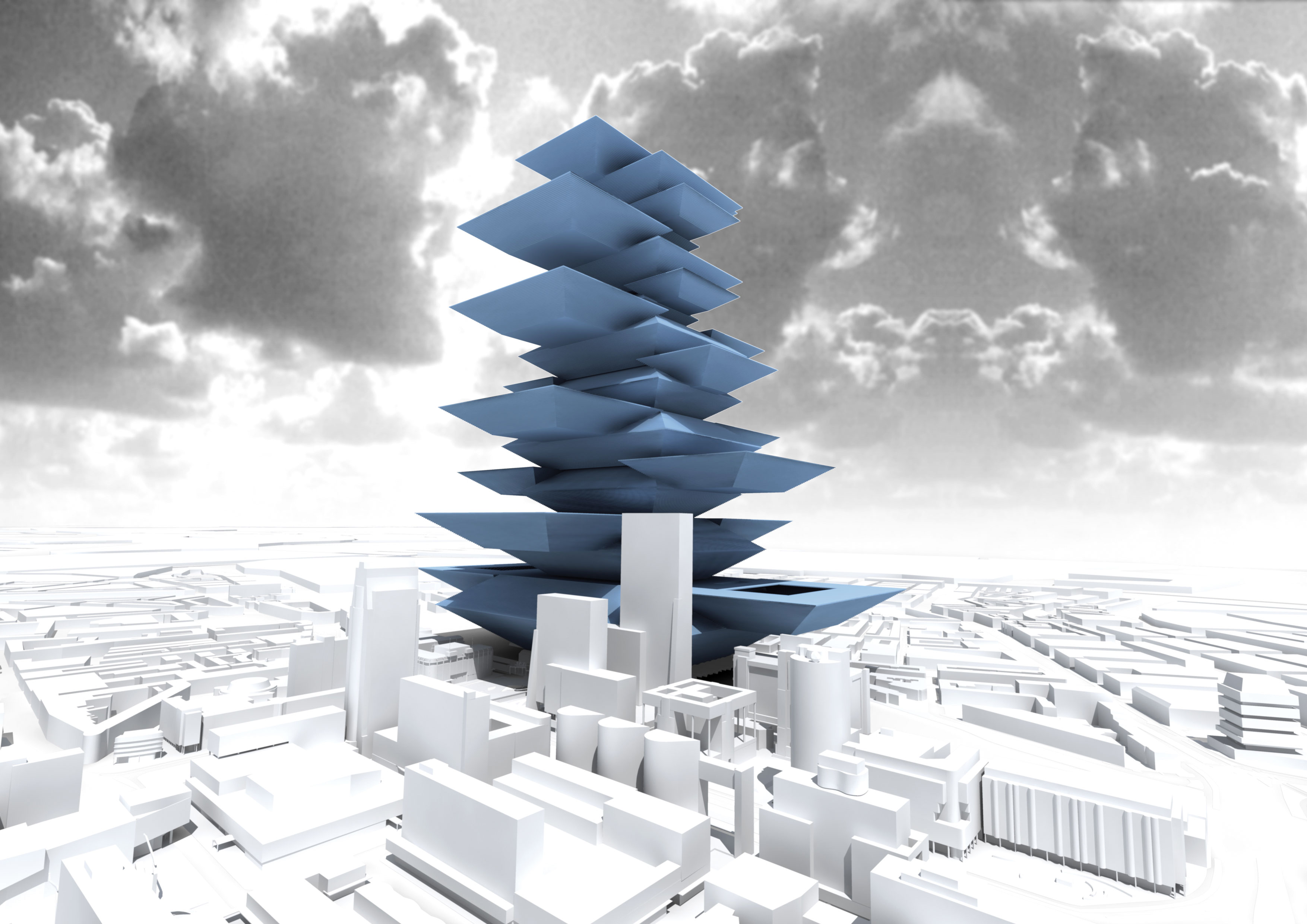 Un empilement de stades pour les jeux de la démesure (Doc.: MVDRV