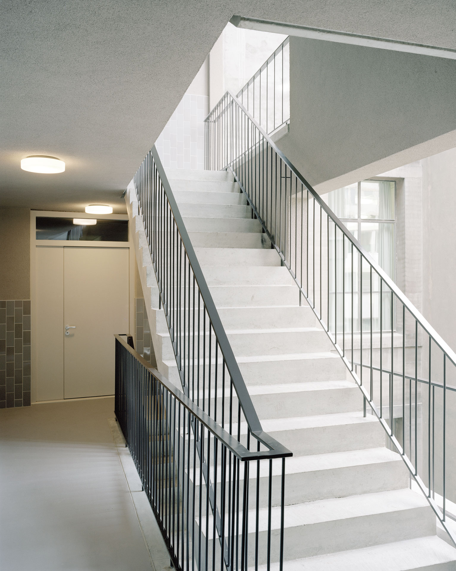 Cage d’escalier et coursives