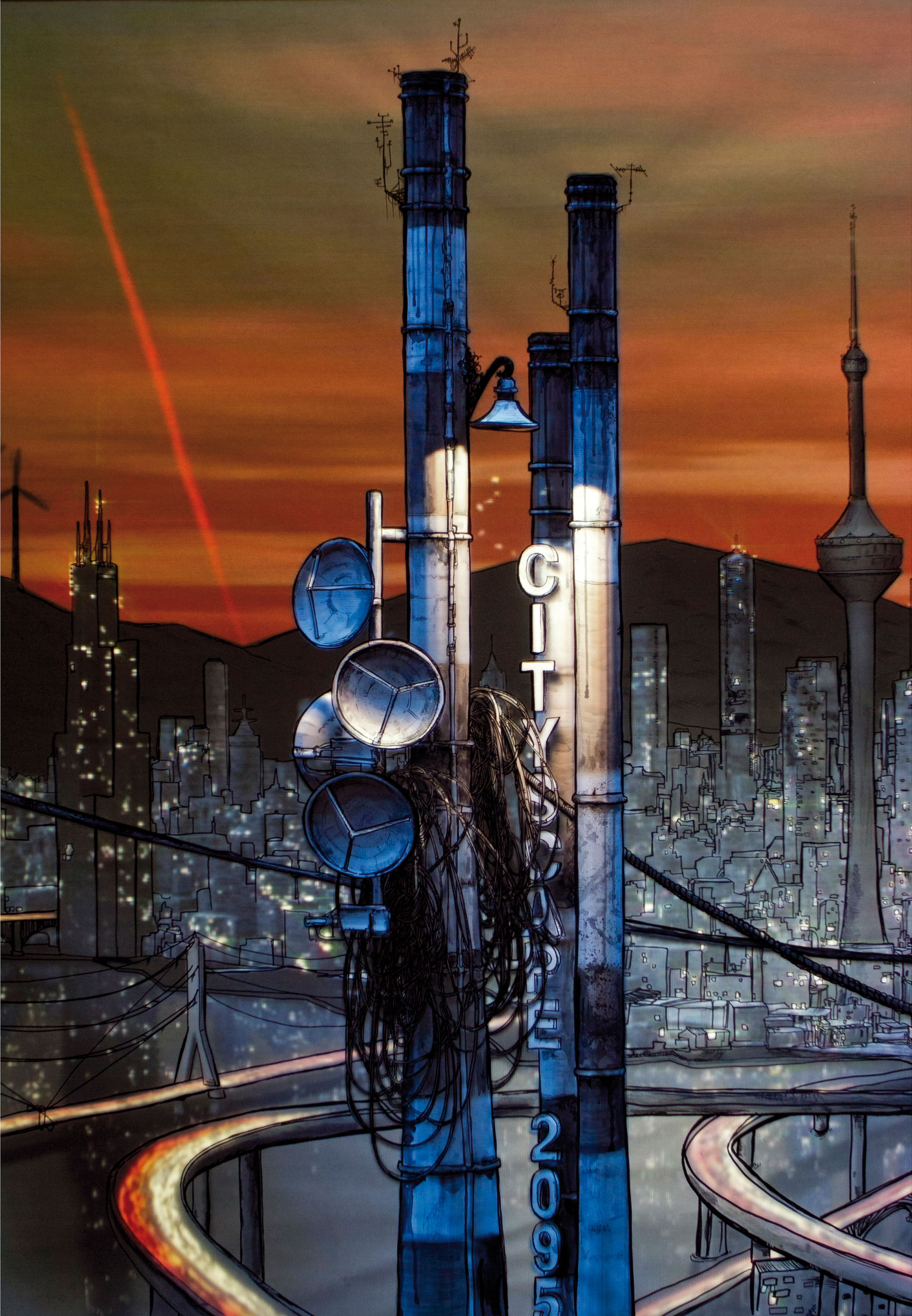 "Cityscape 2095", Legoman, Mandril et Thomas Vaquié