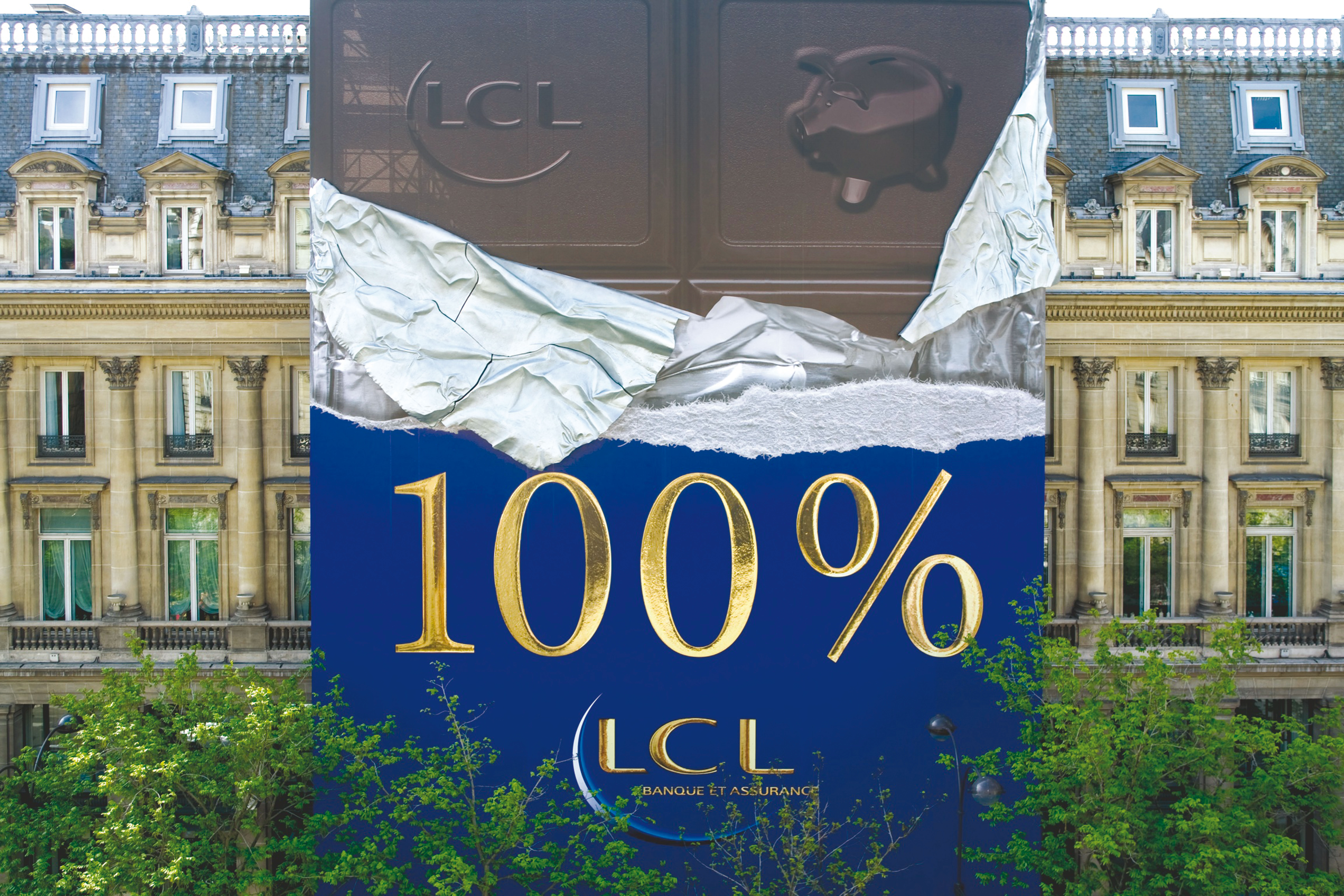 Mise en scène LCL, boulevard des Italiens, juin 2011