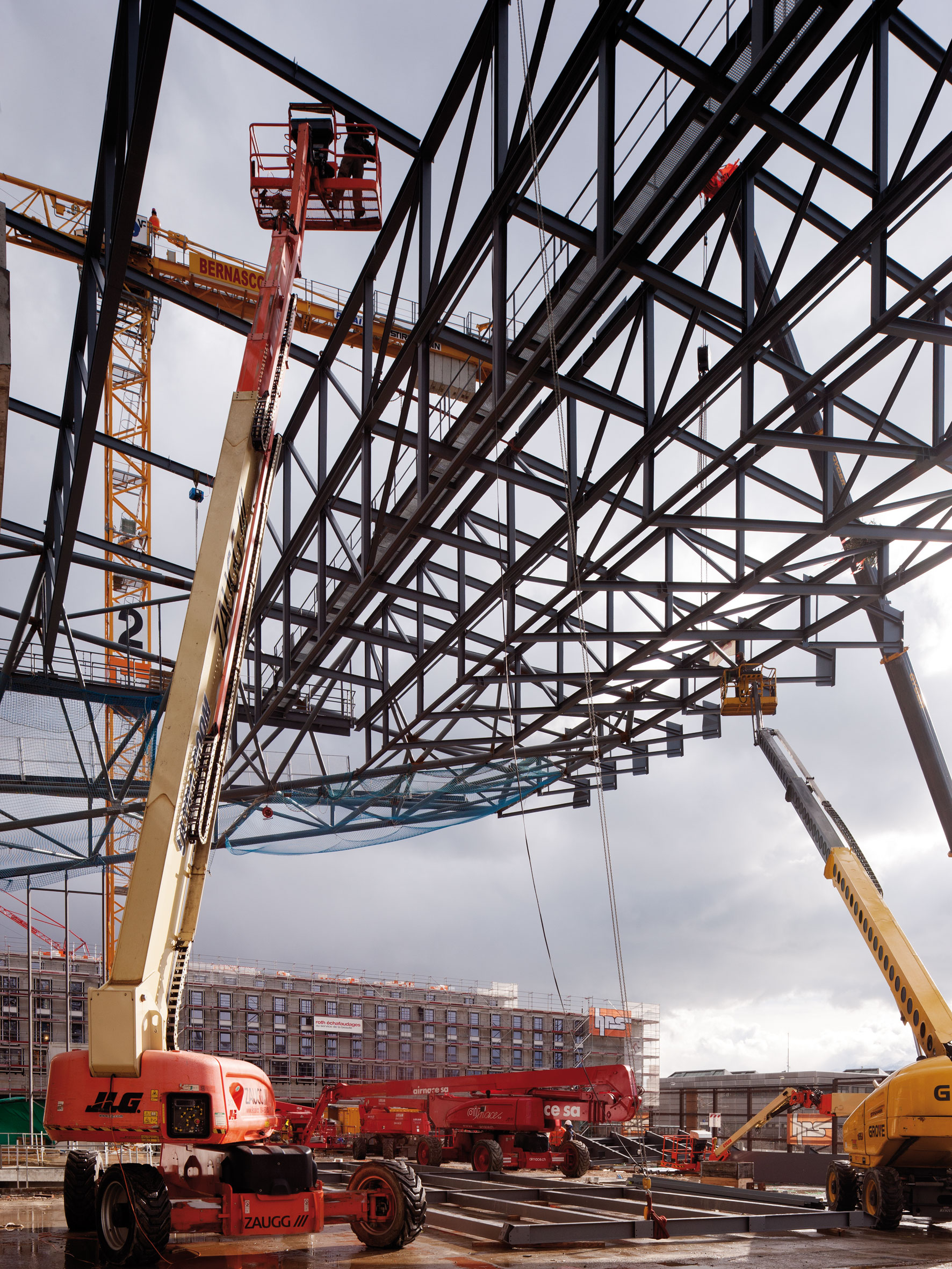 Montage de la charpente au sud