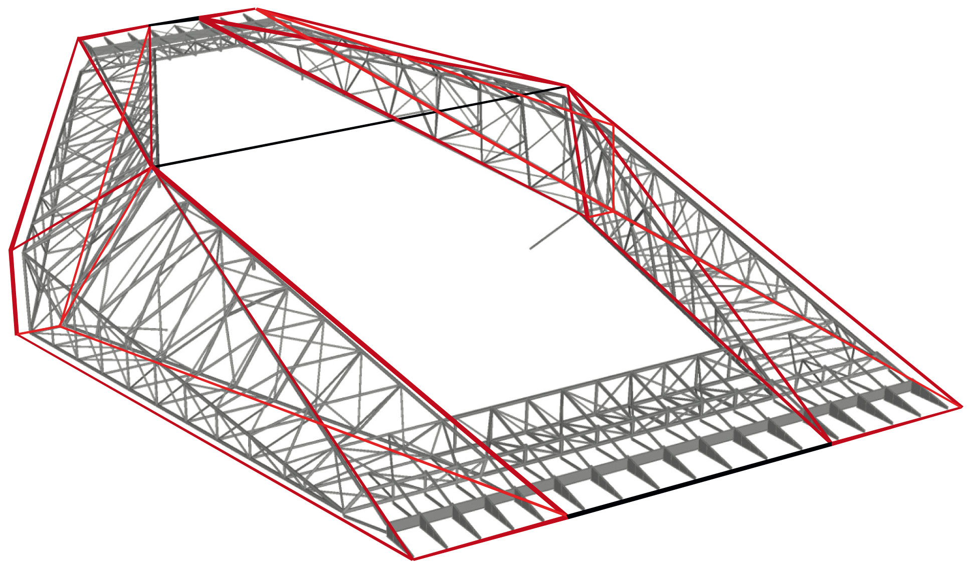 Les méga-poutres et les «casquettes»
