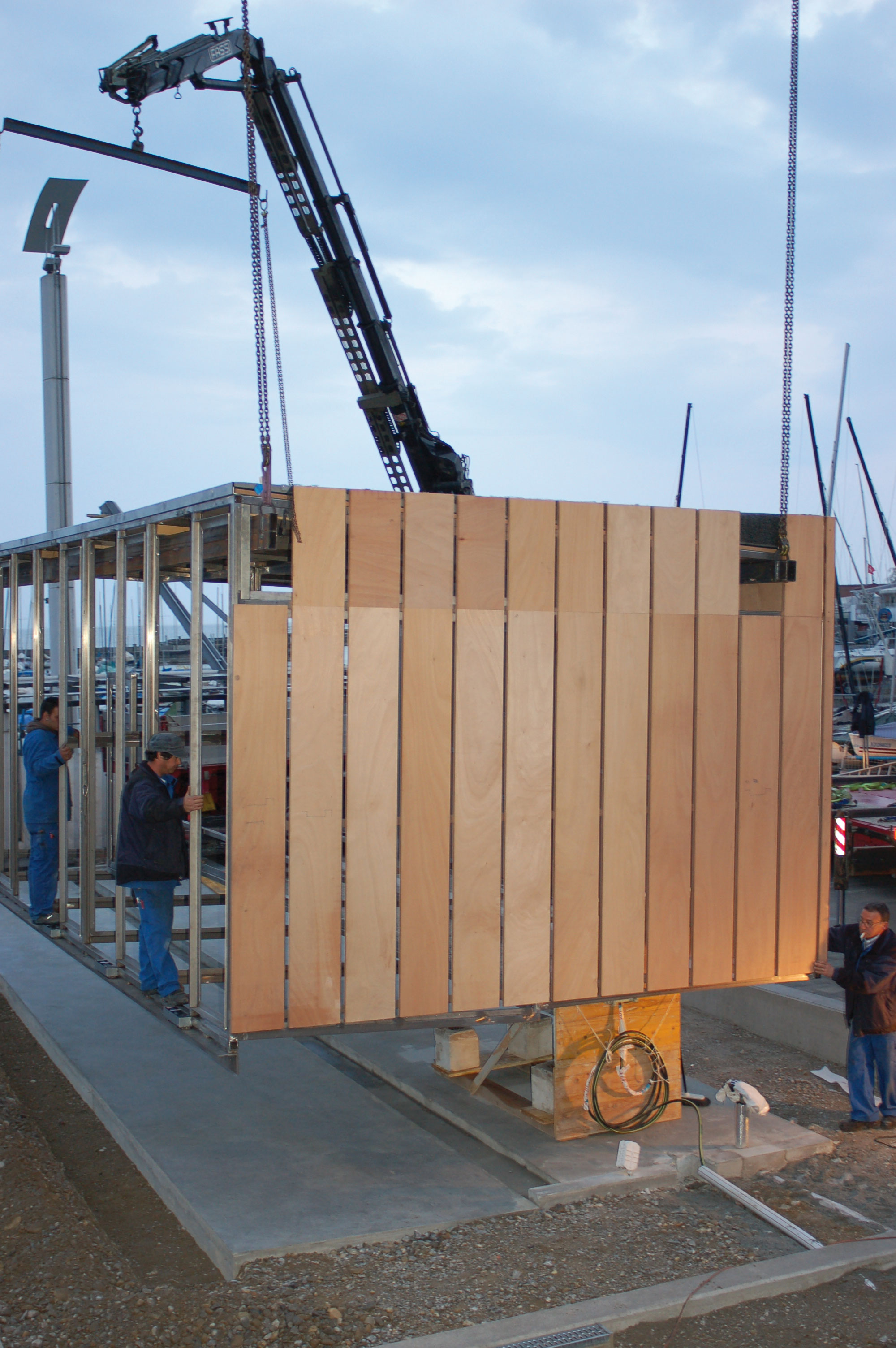 Pose de la structure