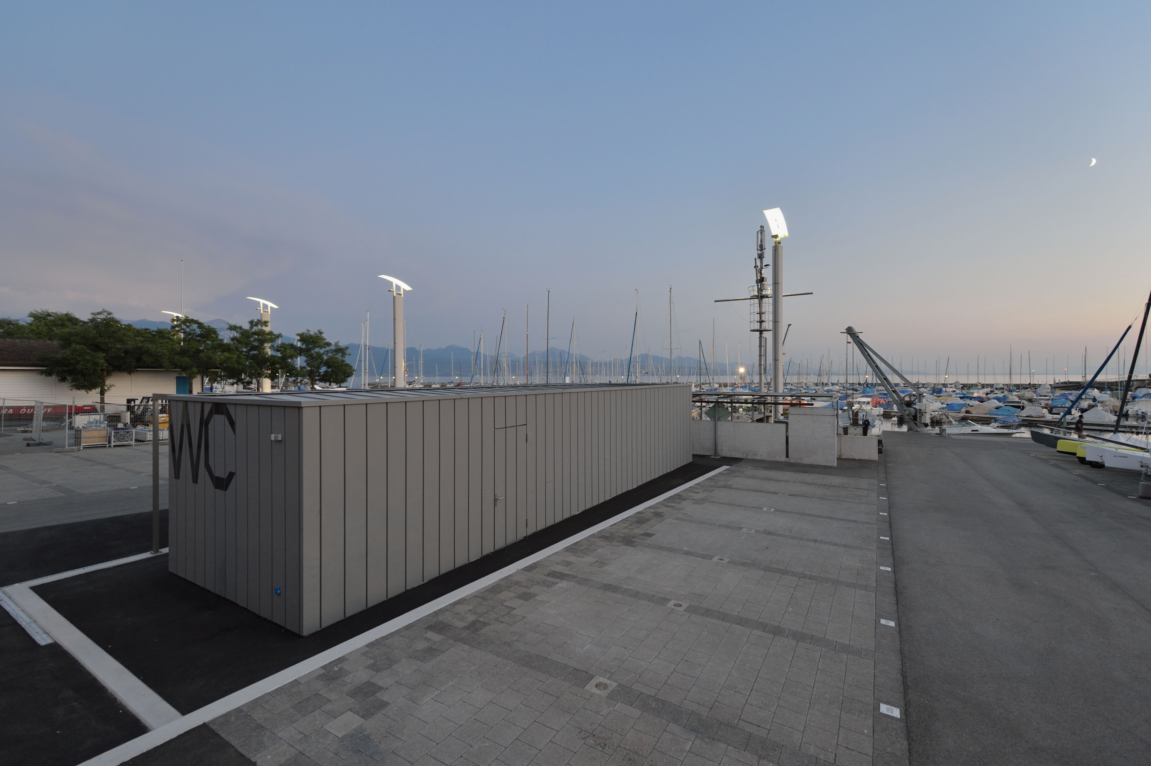 Vue de jour depuis les places d’hivernage