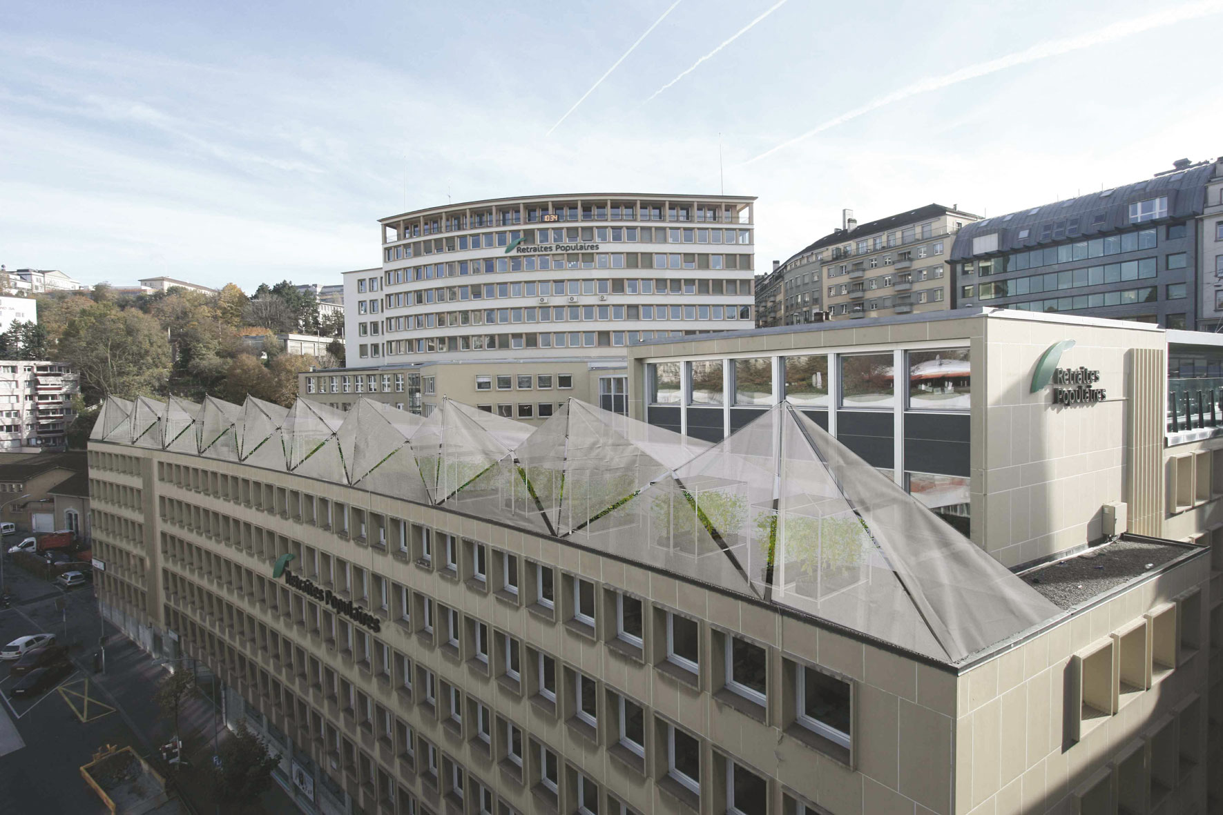 (Mention) City Crown site 3: toit Bessières / Calonder architectes-paysagistes, A. Calonder, Masson Tarsoly, A. Masson, C. Tarsoly
