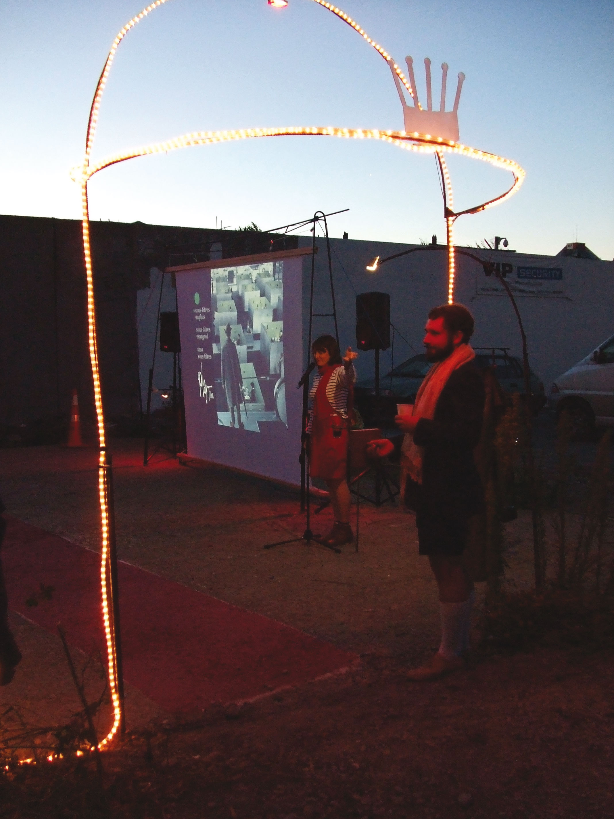 Le cinéma en plein air du projet Playtime