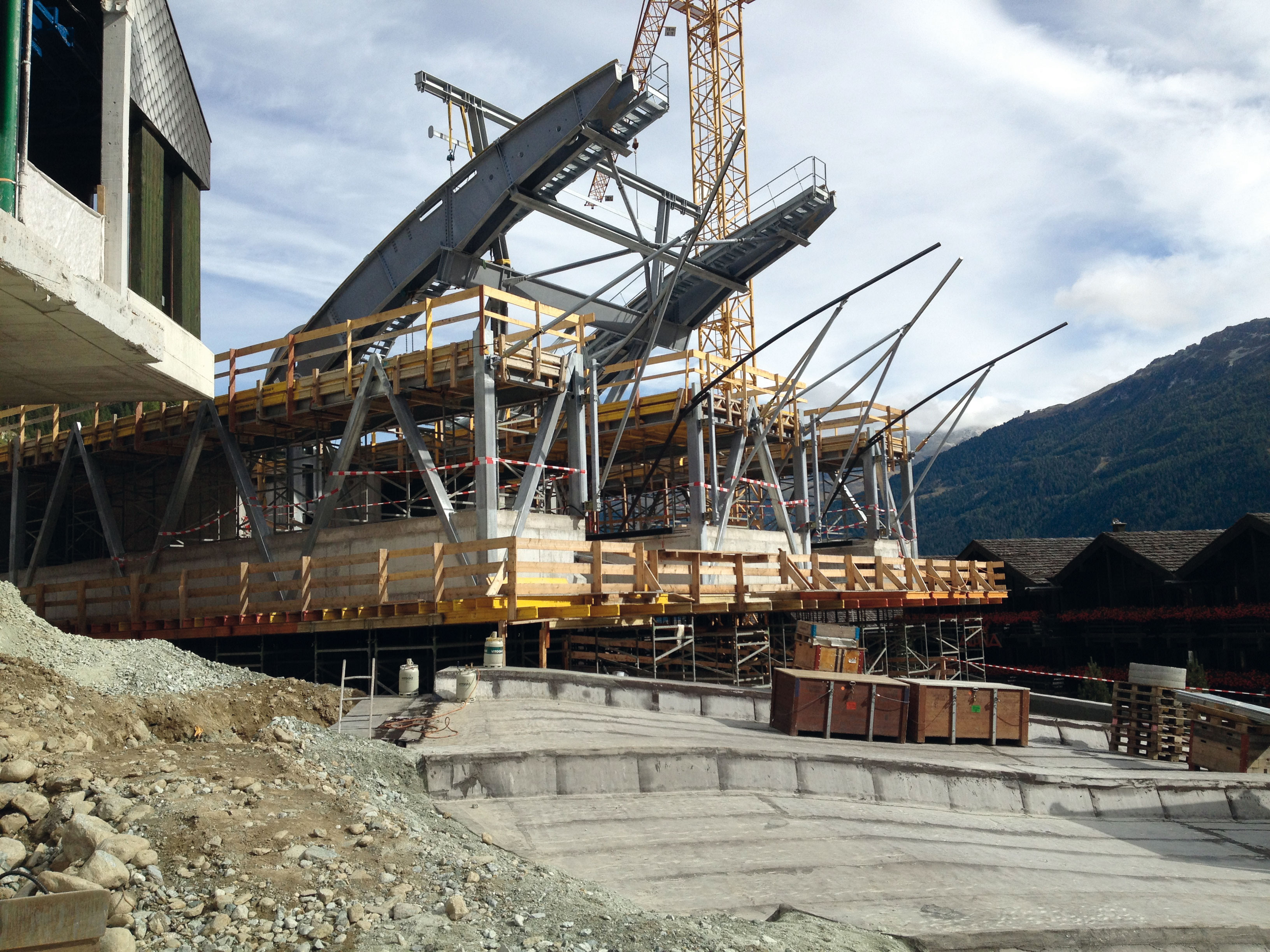 Station aval à Grimentz