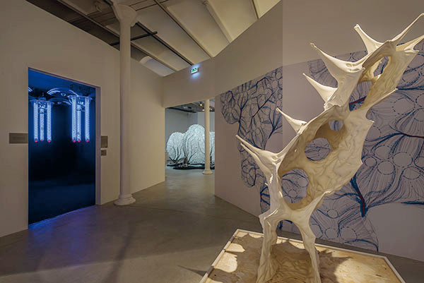 Vue de l’exposition « ArchiLab - Naturaliser l’architecture »