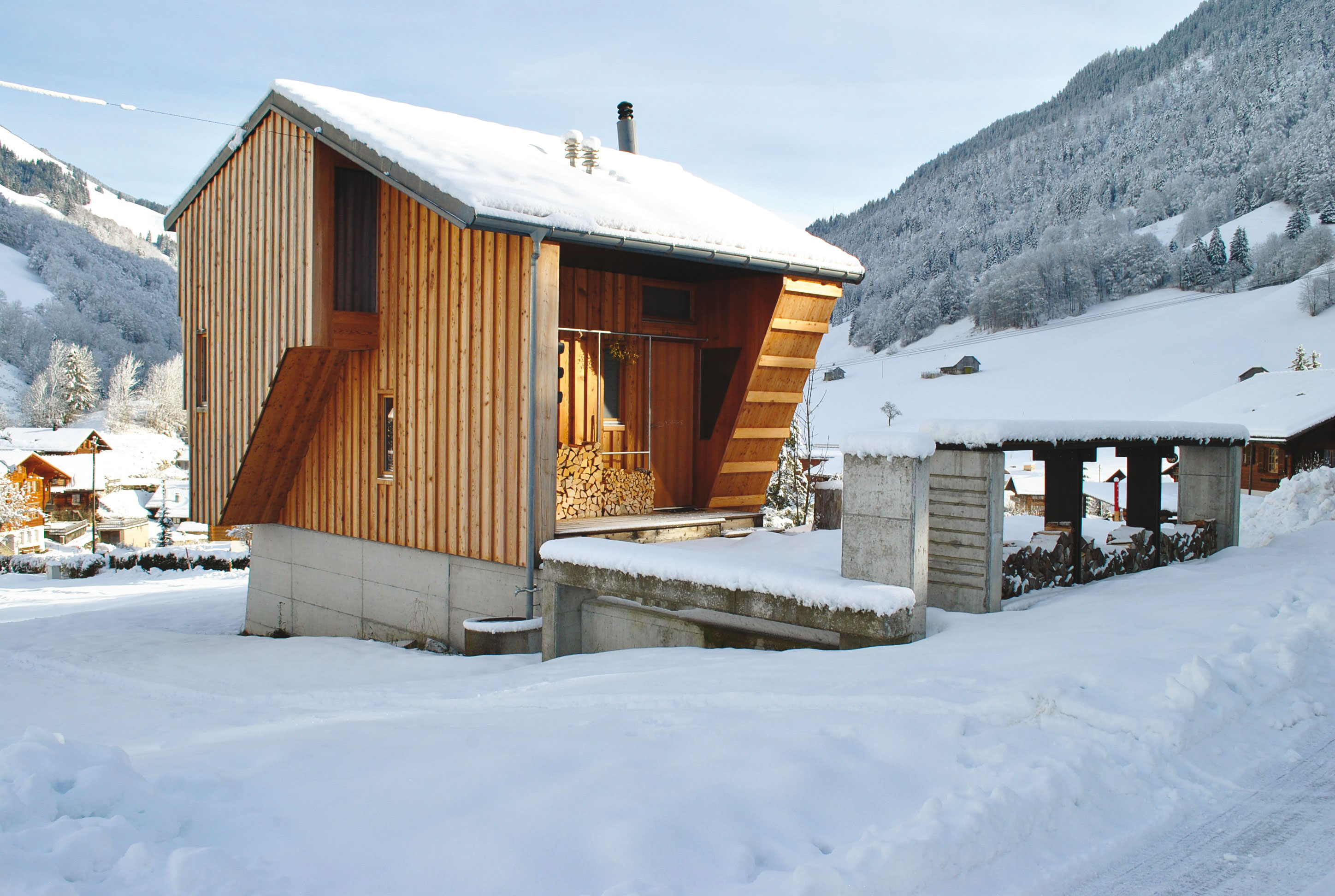 L’excroissance abritant l’escalier, façade ouest